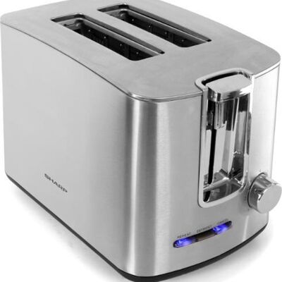 Sharp - Toaster with defrost setting - Silver