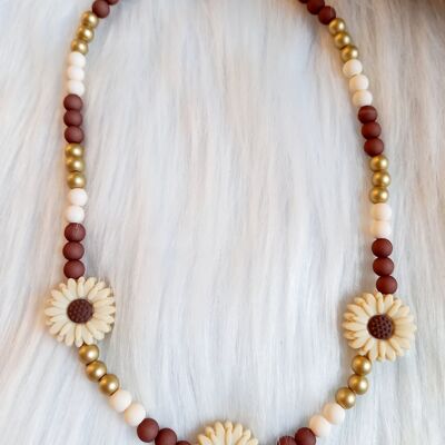 Children's necklace Madelief brown