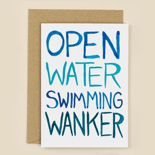 Open Water Swimming Greeting Card