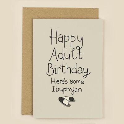 Happy Adult Birthday Card