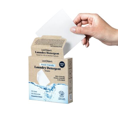 Fogli di lessive/lavaggio biodegradabili ed ecologici (6 cartoni da 30 fogli)