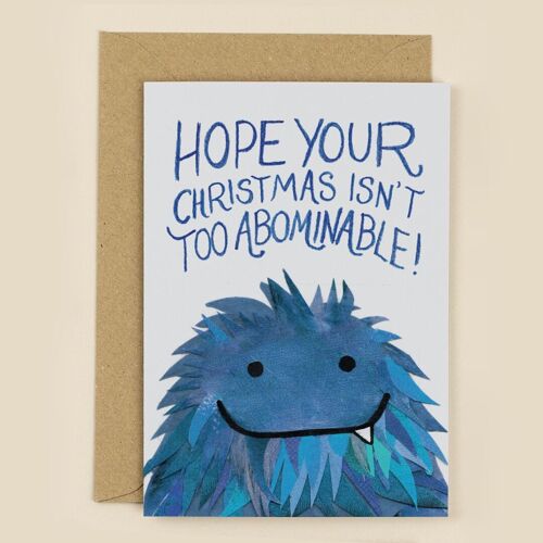 Hope Your Christmas isn't Too Abominable!