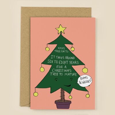 Weihnachtsbaum-Fakten-Weihnachtskarte
