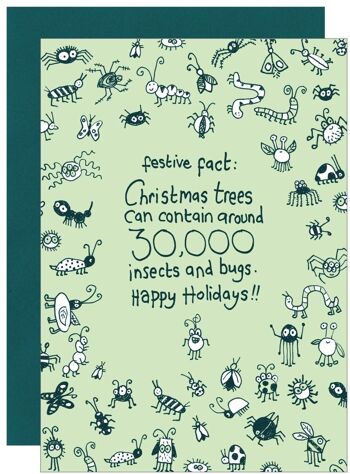 Insectes festifs Carte de vœux 4