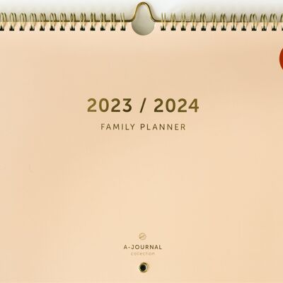 Agenda familial A-Journal 16 Maanden 2023 / 2024 - Beige