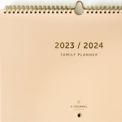 A-Journal 16 Maanden Family Planner 2023 / 2024 - Beige