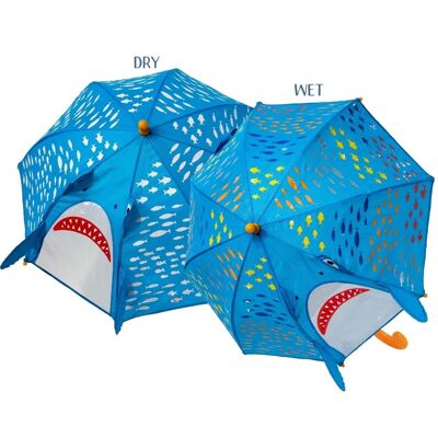 45P6501 - Parapluie changeant de couleur 3d - Requin