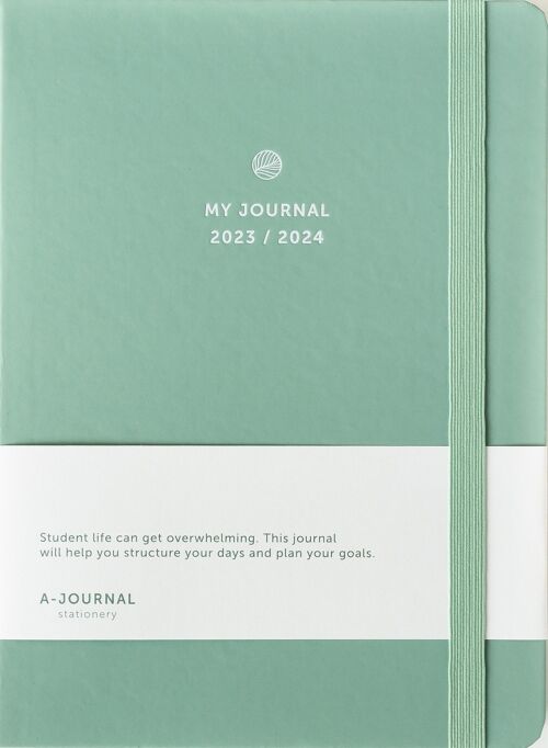 A-Journal School Diary 2023 / 2024 - Mint Green