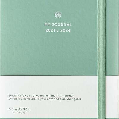 A-Journal School Diary 2023 / 2024 - Mint Green