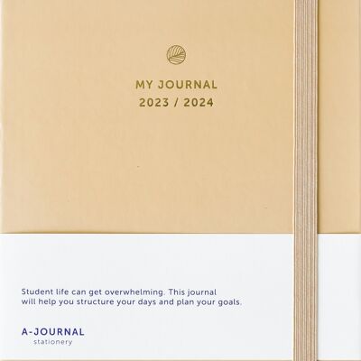 A-Journal School Diary 2023 / 2024 - Beige