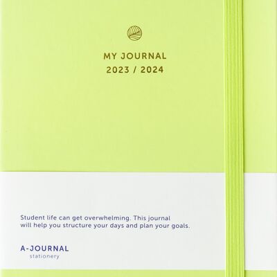 Agenda scolaire A-Journal 2023 / 2024 - Vert citron