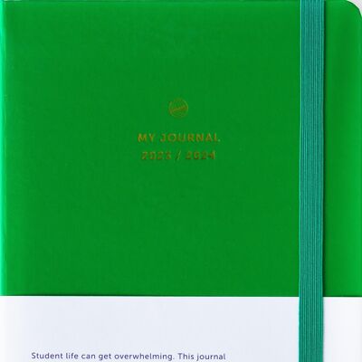 A-Journal School Diary 2023 / 2024 - Bright Green
