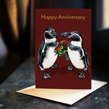 Cartes d'anniversaire de pingouins 4