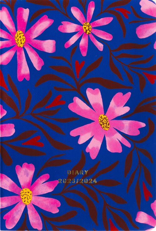 Fabrique School Diary 2023-2024 Blue Flowers