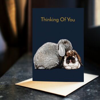 Penser aux cartes de lapins 4