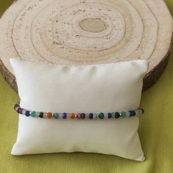 bracelet pierres naturelles agate multicolore 2
