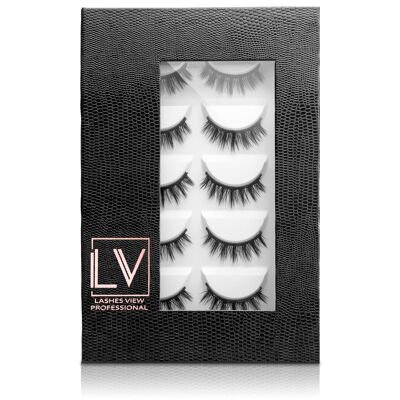 MAGNETIC EYELASHES GLAM LOOK 5 pairs storage box