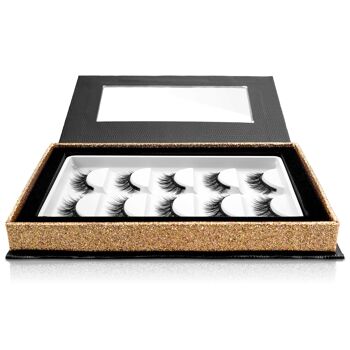 Boîte de rangement MAGNETIC EYELASHES GLAM LOOK 5 paires 3