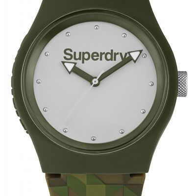 SYG005EP - Reloj analógico unisex Superdry - Correa de silicona - Estilo urbano