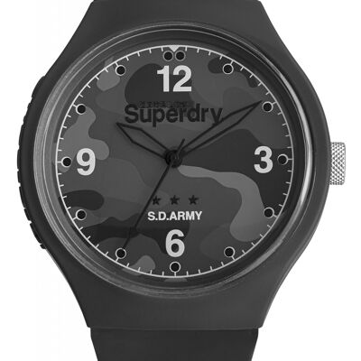 SYG006EE Reloj Analógico Unisex Superdry Correa Silicona Urban XL Army