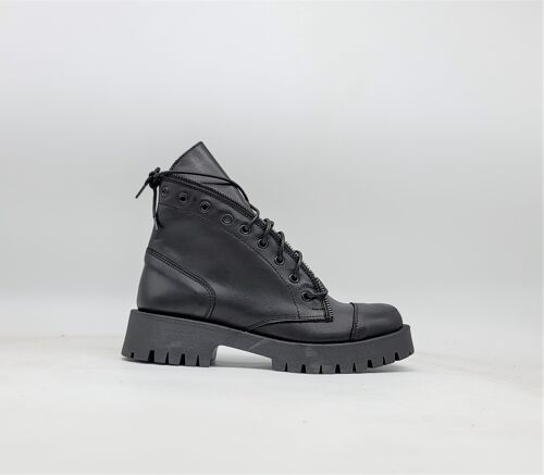 ART, 79 BLACK BOOTS HANDMADE IN ITALY REAL LEATHER AUTUMN WINTER 2023 2024