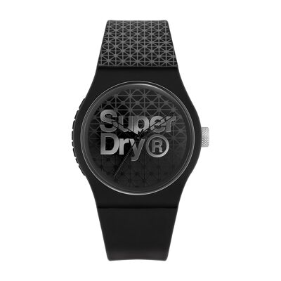 SYG268B Unisex Analog Superdry Watch Silicone Strap Urban Geo Sport