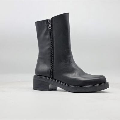 ART, 88 BLACK BOOTS HANDMADE IN ITALY REAL LEATHER AUTUMN WINTER 2023 2024