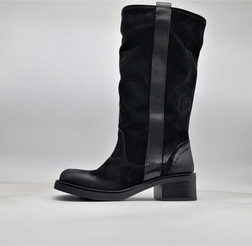 ART, 91 BLACK BOOTS HANDMADE IN ITALY REAL LEATHER AUTUMN WINTER 2023 2024