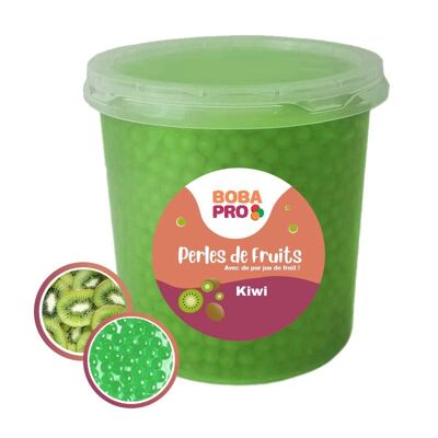 KIWI Pearls for BUBBLE TEA - 4 buckets of 3.2kg - Popping Boba - Fruit pearls ready to be served