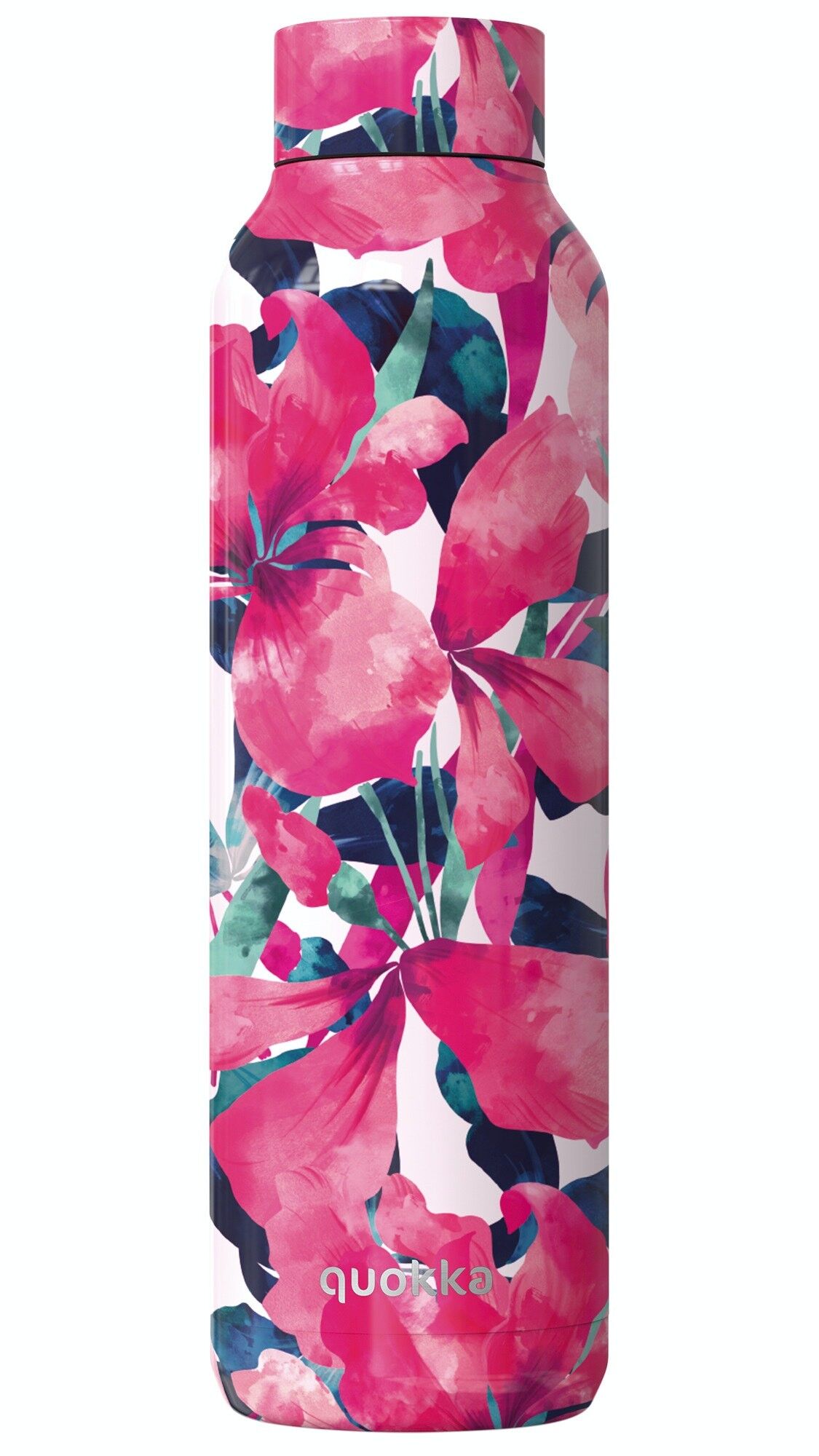 QUOKKA EDELSTAHL-THERMOSFLASCHE SOLIDE ROSA BLOOM 850 ML