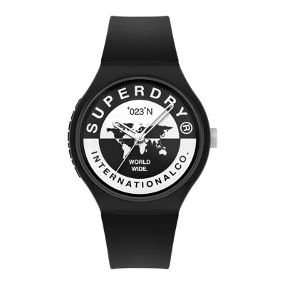 SYG279B - Superdry unisex analog watch - Silicone strap - Urban XL international