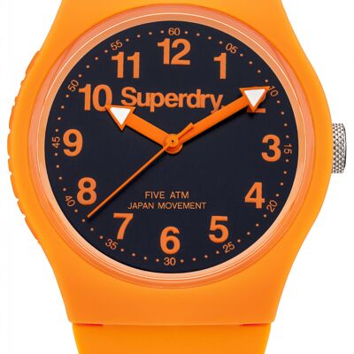 SYG164O Mixed Superdry Analogue Watch - Silicone Strap - Urban