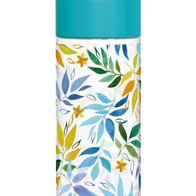 QUOKKA FLACON TRITAN GLACE AQUARELLE FEUILLES 840 ML