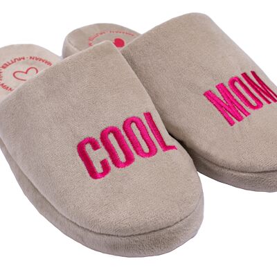 Zapatillas "Cool Mum" - gris y rosa