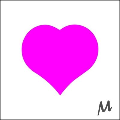 hart etiketten - pink | rol van 500 stuks