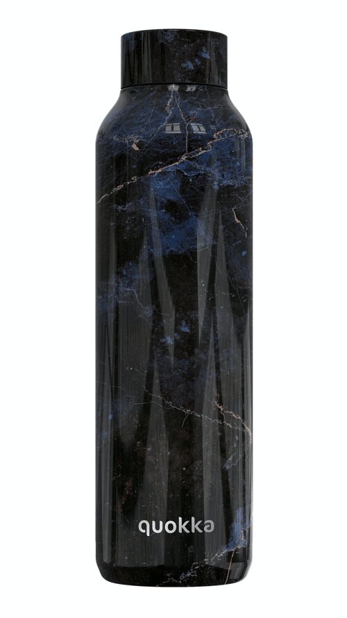 QUOKKA BOTELLA TERMO ACERO INOXIDABLE SOLID BLACK MARBLE 630 ML