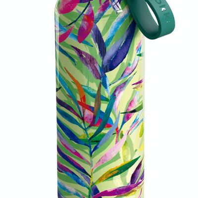 QUOKKA SOLID STAINLESS STEEL THERMOS BOTTLE WITH HANGER, NATURE COLOR 630 ML