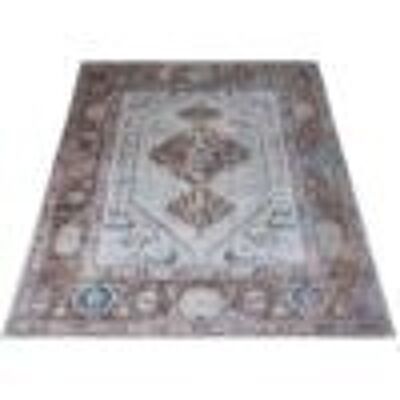 Vloerkleed Karaca Blue/Brown 06 – 160 x 230 cm