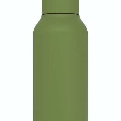 QUOKKA STAINLESS STEEL THERMOS BOTTLE SOLID OLIVE GREEN 510 ML