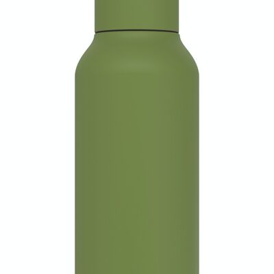 QUOKKA BOUTEILLE THERMOS EN ACIER INOXYDABLE VERT OLIVE SOLIDE 510 ML