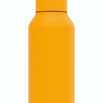 QUOKKA SOLID STAINLESS STEEL THERMOS BOTTLE AMBER YELLOW 510 ML