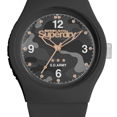 SYL006EP - Reloj analógico Superdry para mujer - Correa de silicona - Ejército urbano