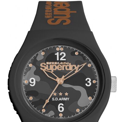 SYL006EP - Reloj analógico Superdry para mujer - Correa de silicona - Ejército urbano
