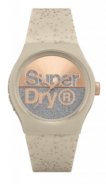 SYL006C - Montre femme analogique Superdry - Bracelet silicone - Urban shine 1