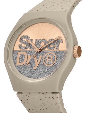 SYL006C - Montre femme analogique Superdry - Bracelet silicone - Urban shine 2