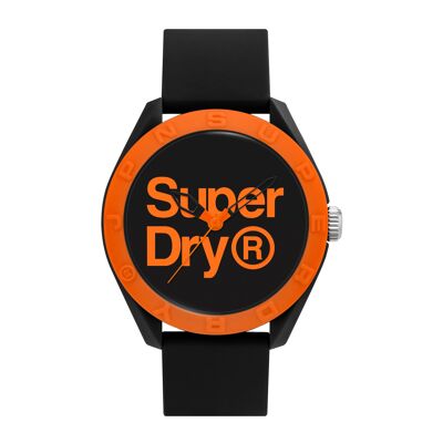 Superdry Reloj Analógico para Hombre SYG303BO - Correa de Silicona - Original Osaka