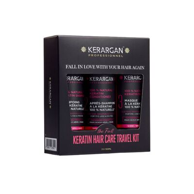 Kerargan – Ultra-reparierendes Keratin-Reiseset – 3 x 100 ml