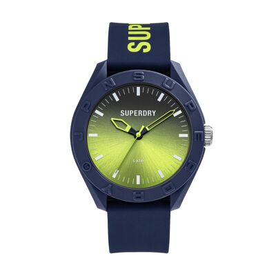 Superdry Men's Analogue Watch SYG321UN Silicone Strap Osaka Laser