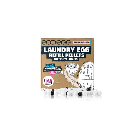 Ecoegg Ricariche ecologiche per uova per bucato per White + Lights Spring Blossom 50 lavaggi