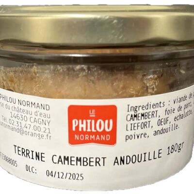 Camembert and andouille terrine